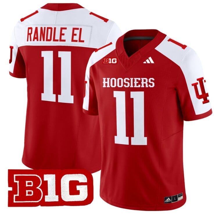 Randle El Jersey #11 Indiana Hoosiers Vapor Limited Football Crimson Alternate