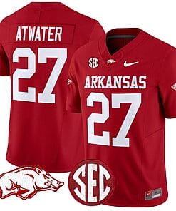 Steve Atwater Jersey #27 Arkansas Razorbacks Vapor Limited College Football Stitched Cardinal