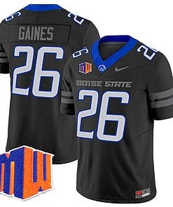 Sire Gaines Jersey #26 Boise State Broncos Vapor Limited College Football Stitched Black