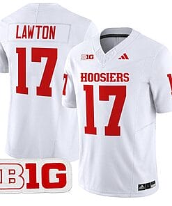 Ty Son Lawton Jersey #17 Indiana Hoosiers Vapor Limited Football White