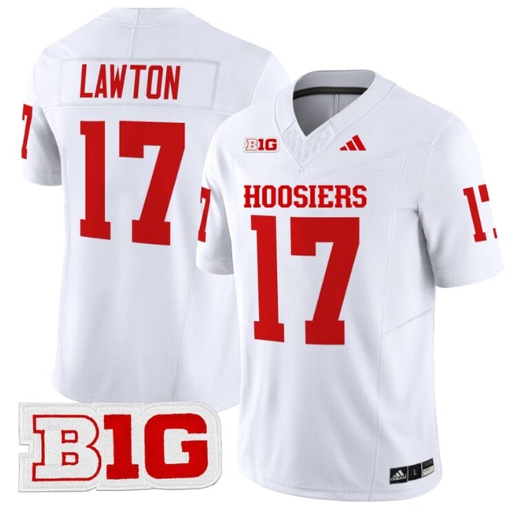 Ty Son Lawton Jersey #17 Indiana Hoosiers Vapor Limited Football White
