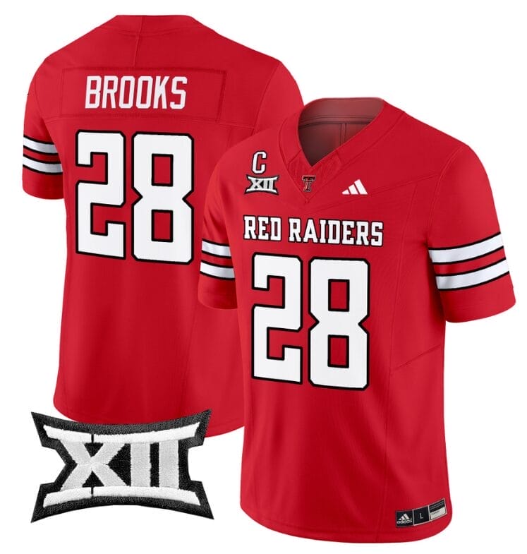 Tahj Brooks Jersey #28 Texas Tech Red Raiders Vapor Limited Football Red