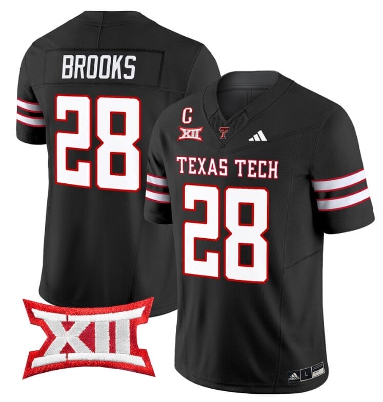 Tahj Brooks Jersey #28 Texas Tech Red Raiders Vapor Limited Football Black