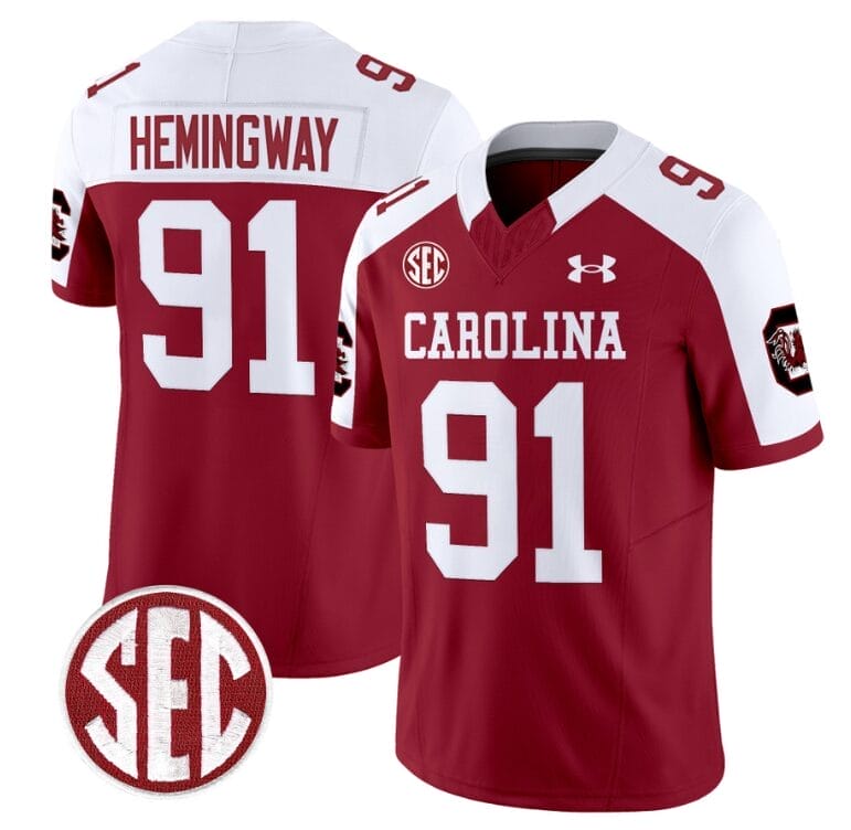 Tonka Hemingway Jersey #91 South Carolina Gamecocks Football 1980 Throwback Vapor Limited Garnet Alternate