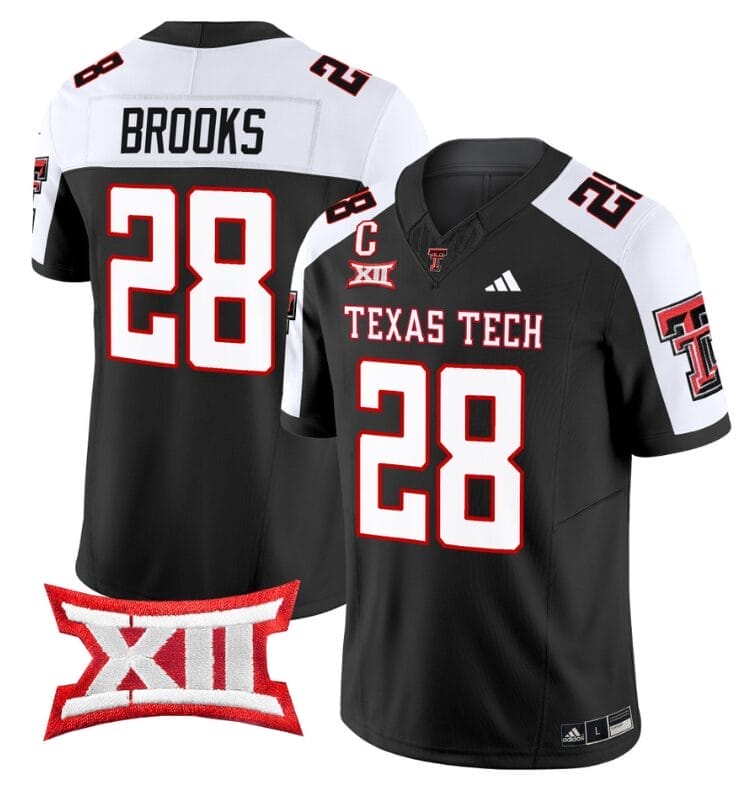 Tahj Brooks Jersey #28 Texas Tech Red Raiders Vapor Limited Football Black Alternate