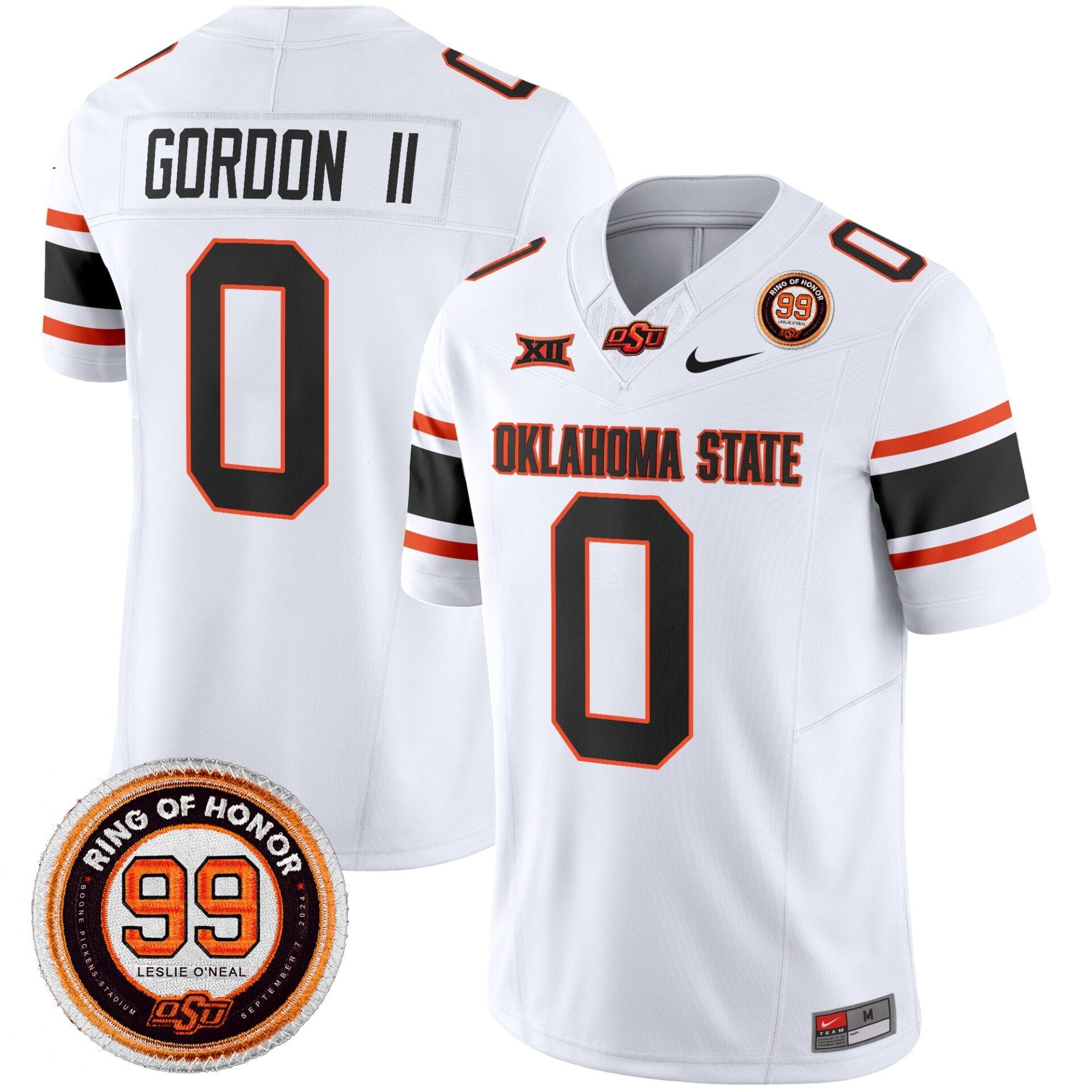 Oklahoma State Cowboys Leslie O'neal Patch Vapor Limited Jersey - All Stitched - Image 35