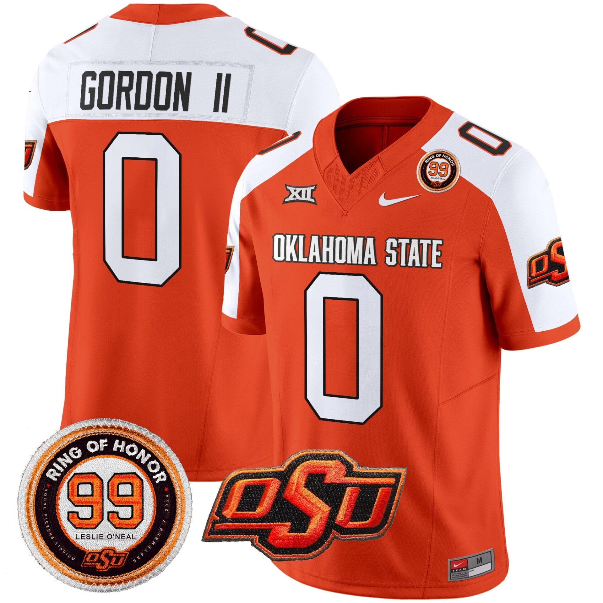 Oklahoma State Cowboys Leslie O'neal Patch Vapor Limited Jersey - All Stitched - Image 11