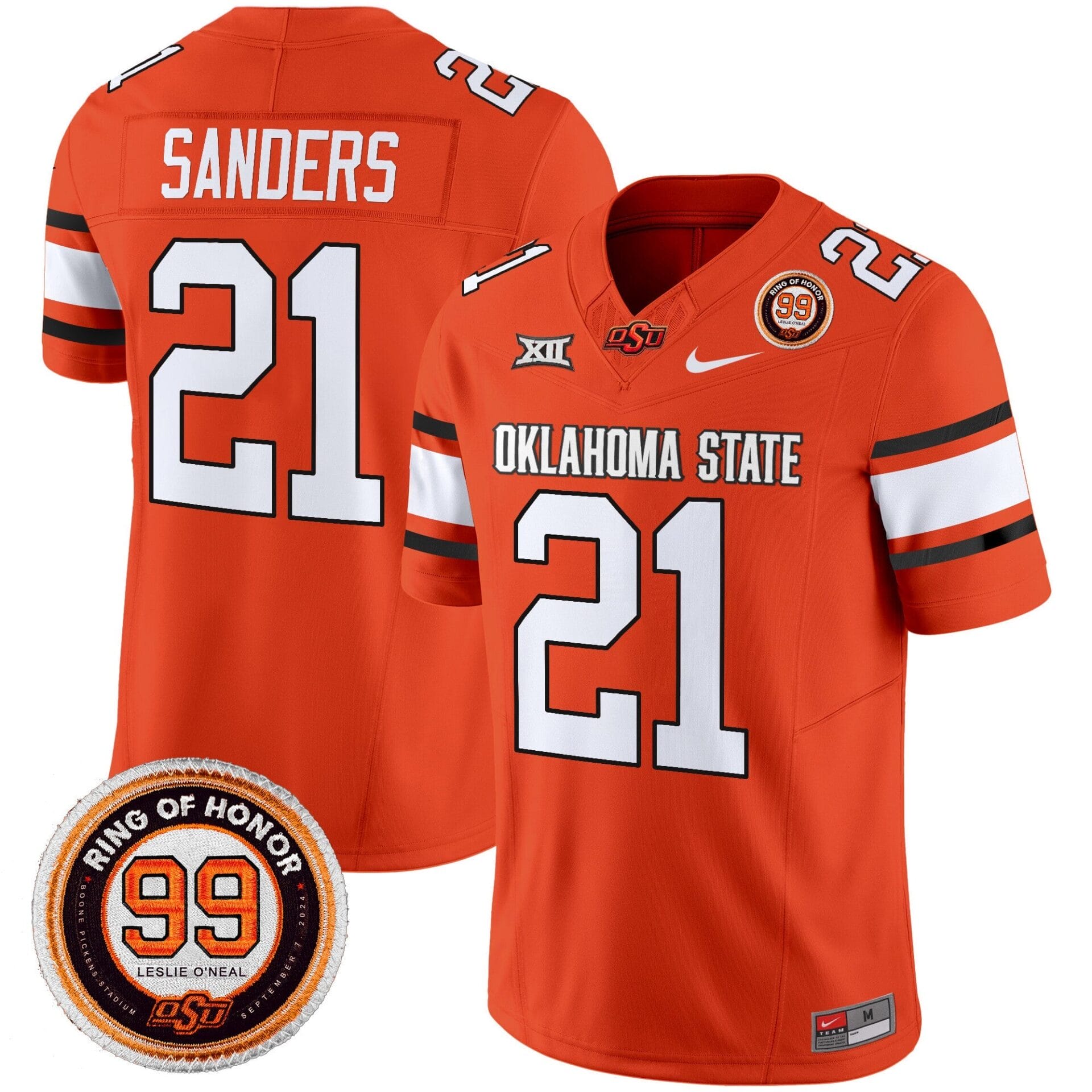 Oklahoma State Cowboys Leslie O'neal Patch Vapor Limited Jersey - All Stitched - Image 23