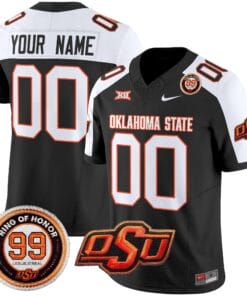 Oklahoma State Cowboys Leslie O'neal Patch Vapor Limited Custom Jersey - All Stitched