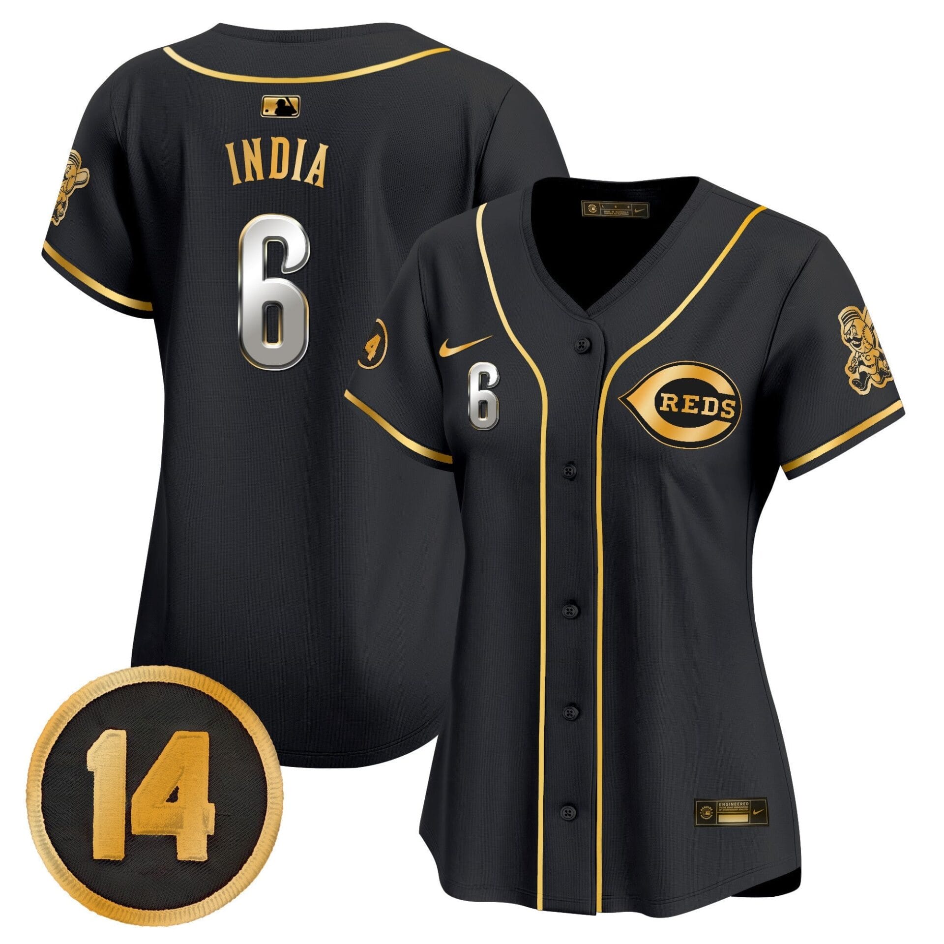 WoCincinnati Reds Pete Rose Patch Vapor Premier Limited Jersey - All Stitched - Image 28