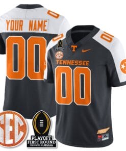 Custom Tennessee Volunteers Football Jersey - Playoff First Round Patch - All Stitched