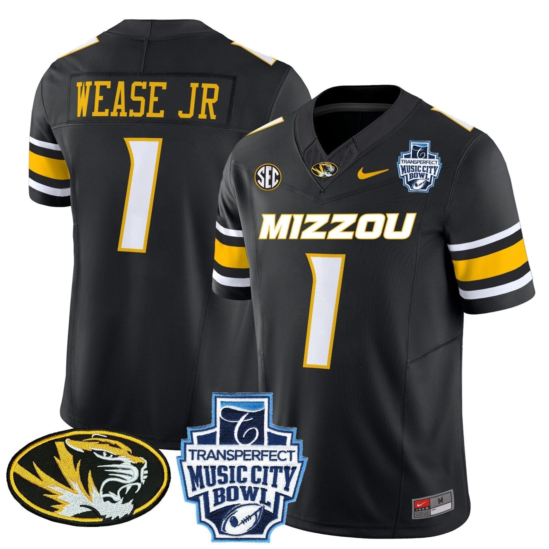 Missouri Tigers 2024 Music City Bowl Vapor Limited Jersey - All Stitched - Image 19