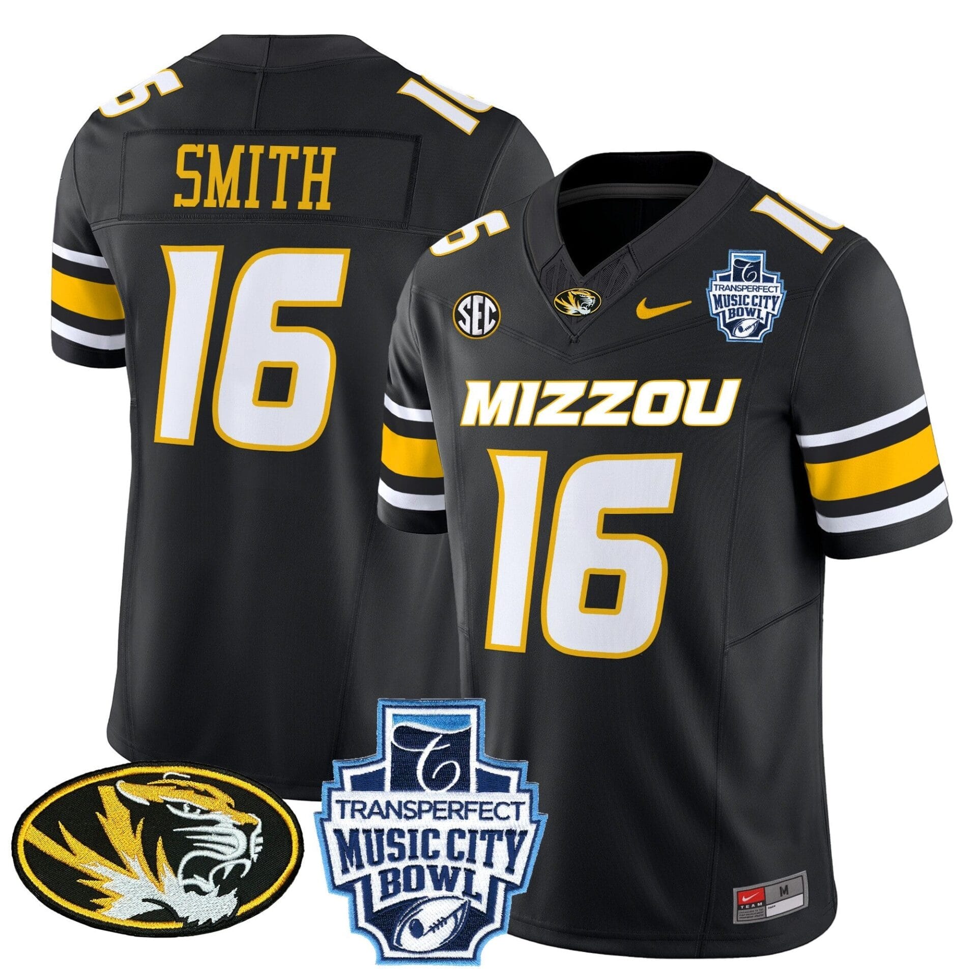 Missouri Tigers 2024 Music City Bowl Vapor Limited Jersey - All Stitched - Image 22