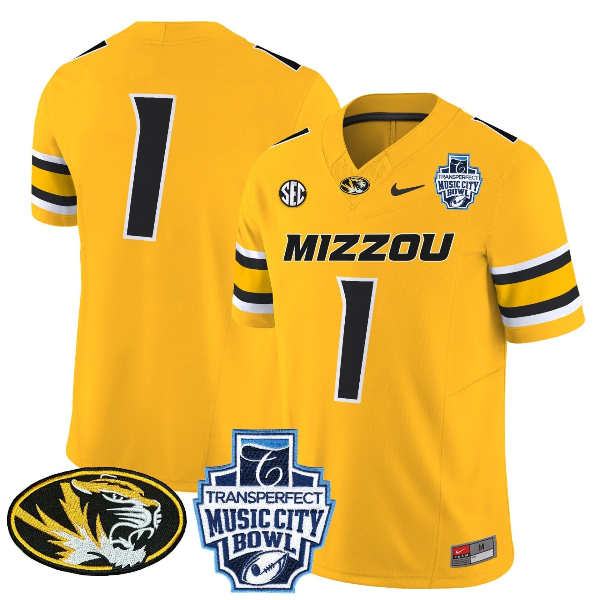 Missouri Tigers 2024 Music City Bowl Vapor Limited Jersey - All Stitched - Image 32