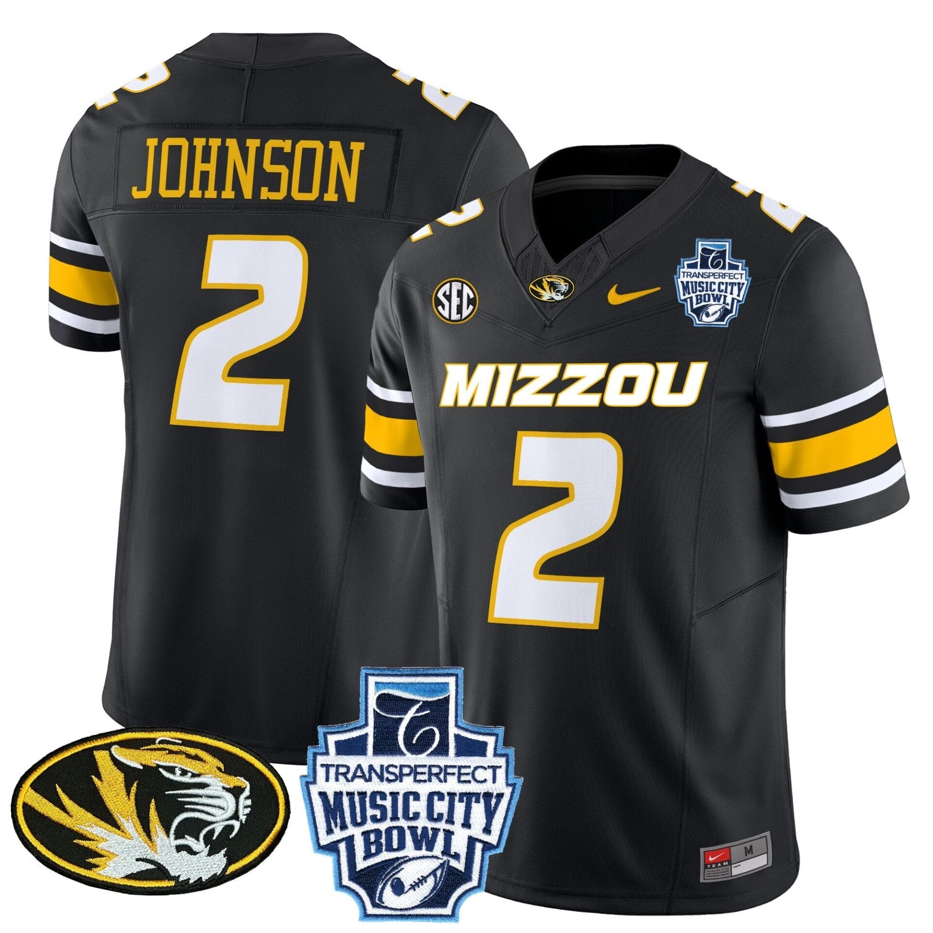Missouri Tigers 2024 Music City Bowl Vapor Limited Jersey - All Stitched - Image 20
