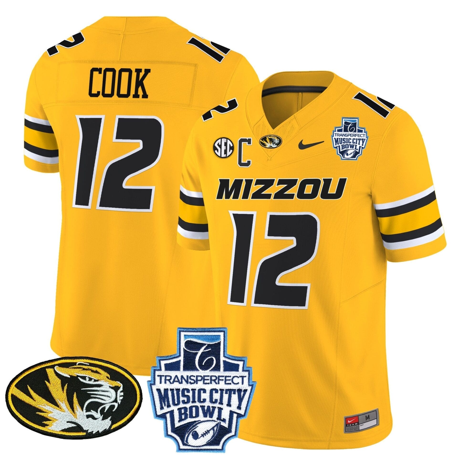 Missouri Tigers 2024 Music City Bowl Vapor Limited Jersey - All Stitched - Image 25