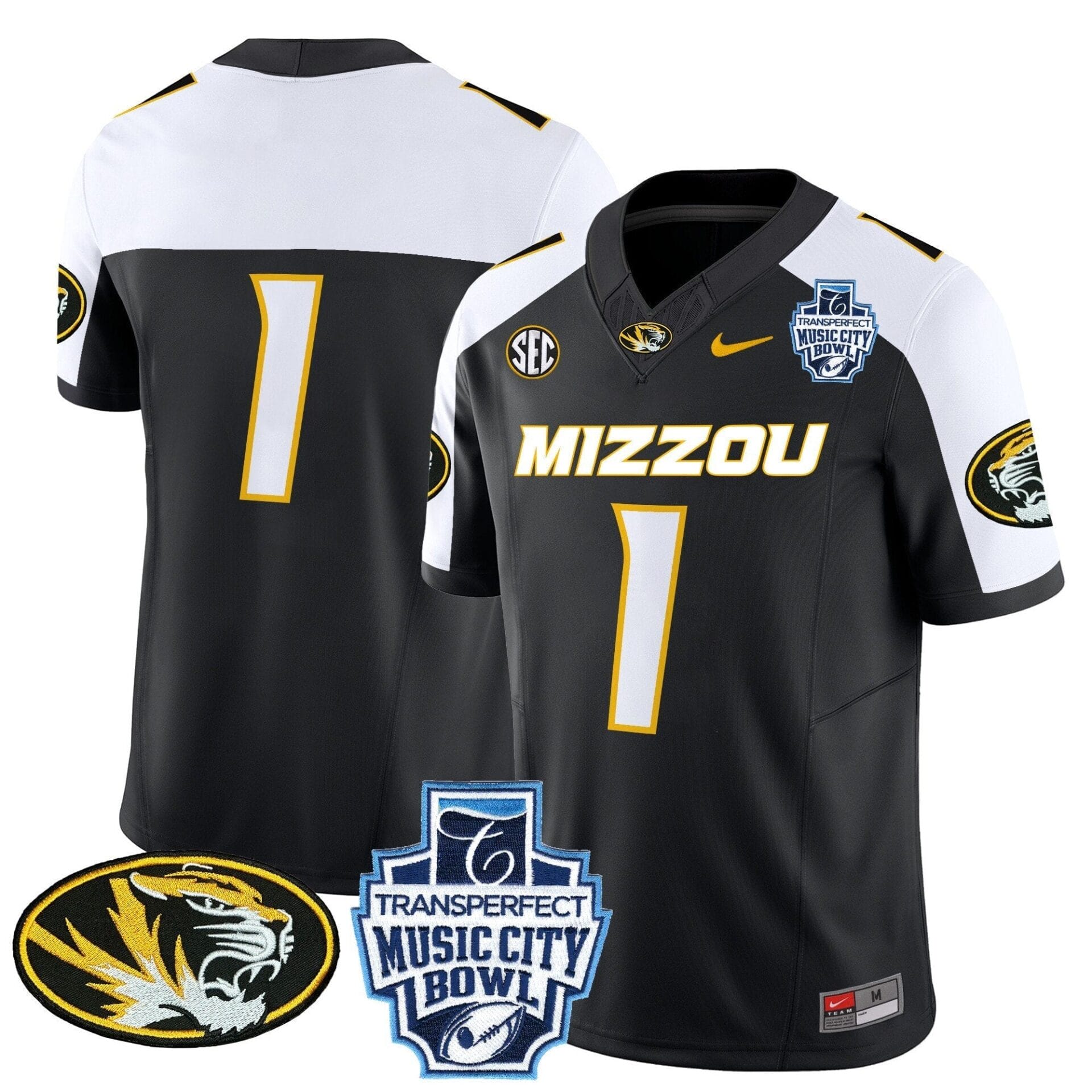 Missouri Tigers 2024 Music City Bowl Vapor Limited Jersey - All Stitched - Image 8