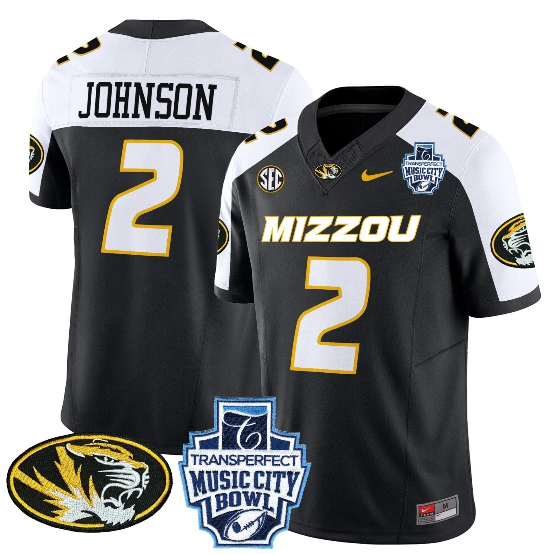 Missouri Tigers 2024 Music City Bowl Vapor Limited Jersey - All Stitched - Image 4