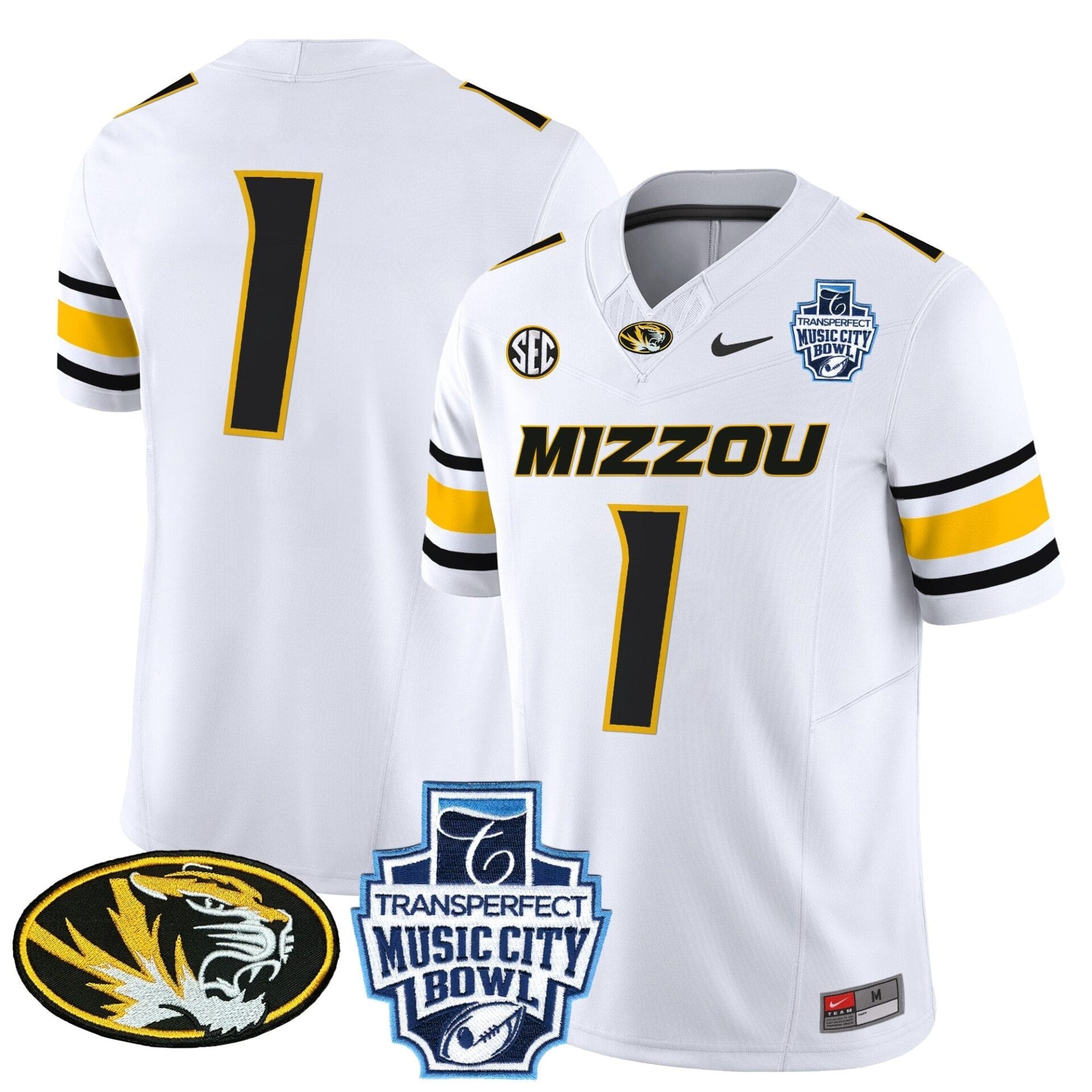 Missouri Tigers 2024 Music City Bowl Vapor Limited Jersey - All Stitched - Image 40