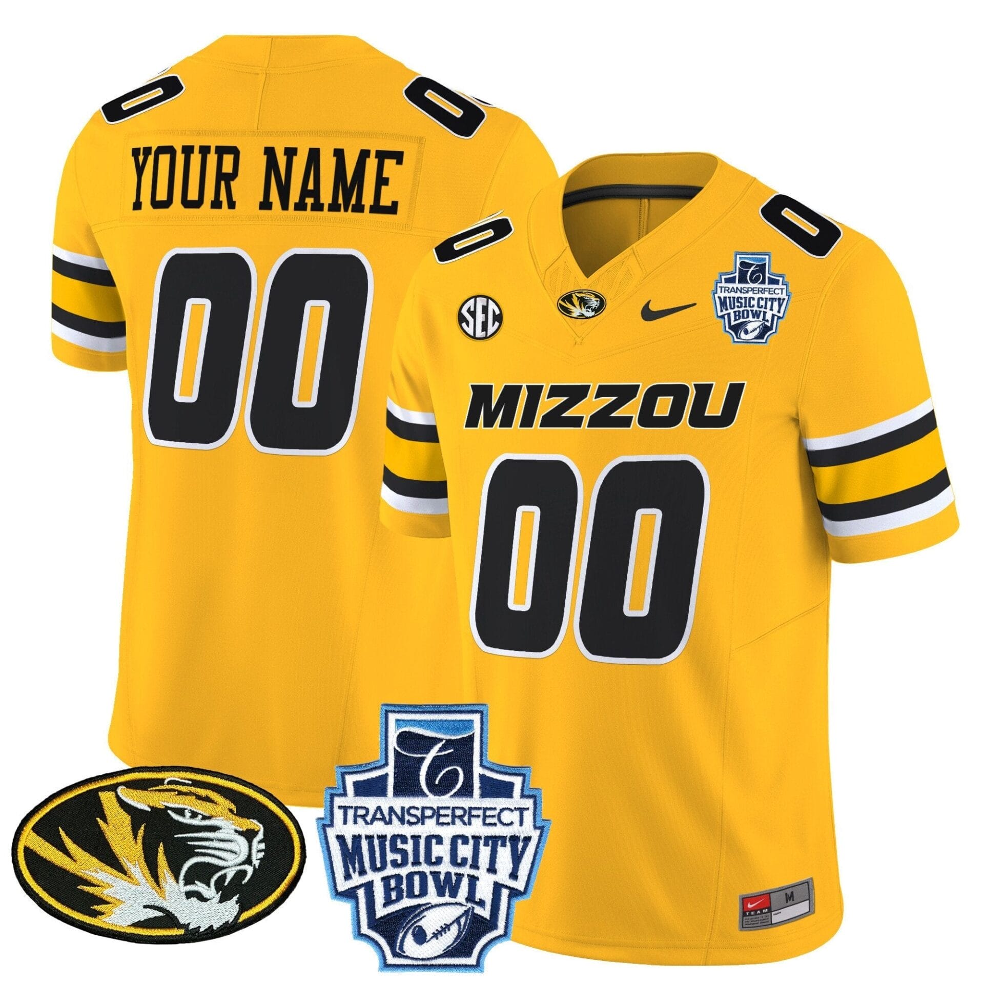 Missouri Tigers 2024 Music City Bowl Vapor Limited Custom Jersey - All Stitched - Image 4
