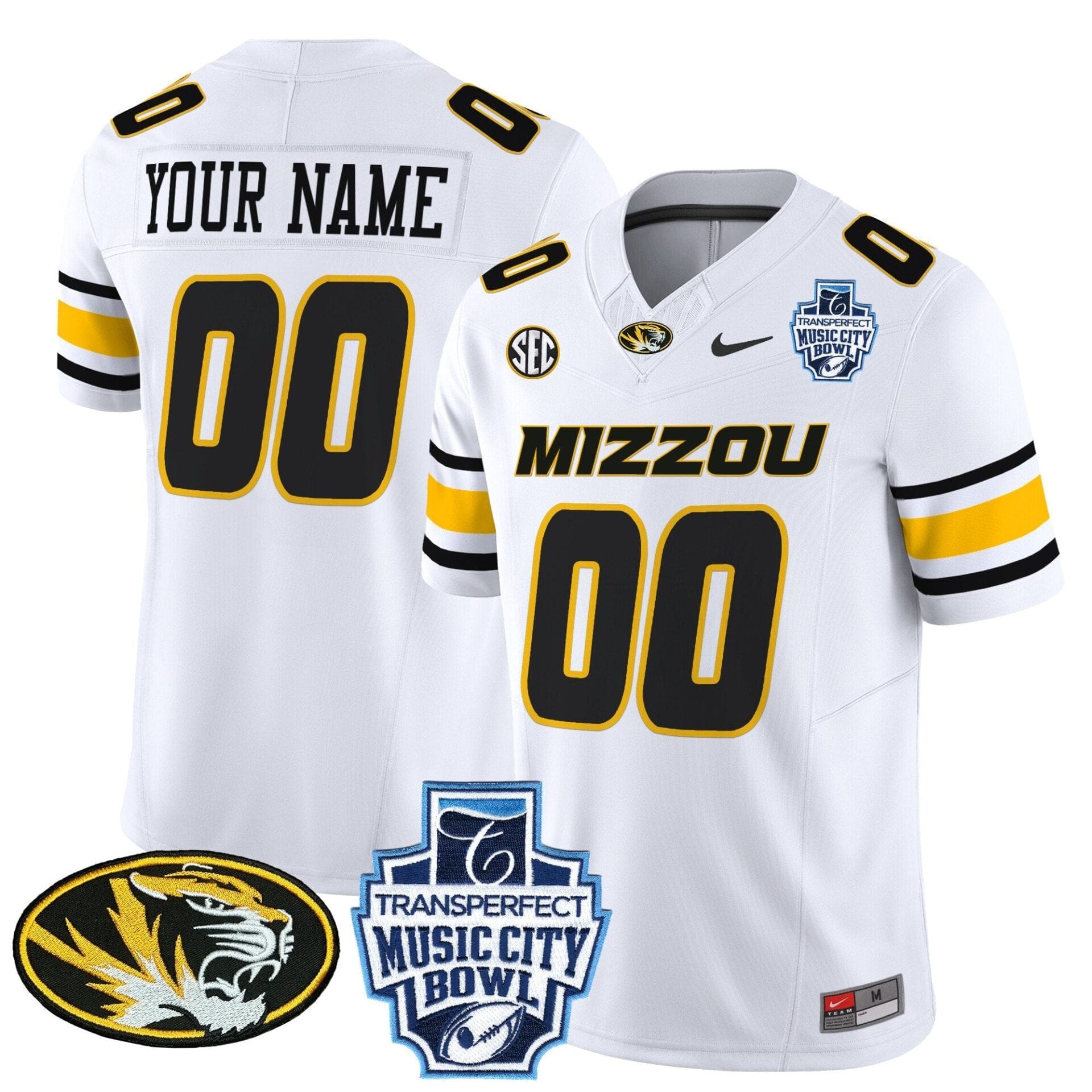 Missouri Tigers 2024 Music City Bowl Vapor Limited Custom Jersey - All Stitched - Image 5