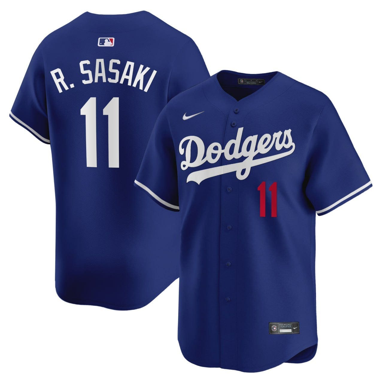 Roki Sasaki Los Angeles Dodgers Jersey - All Stitched - Image 5