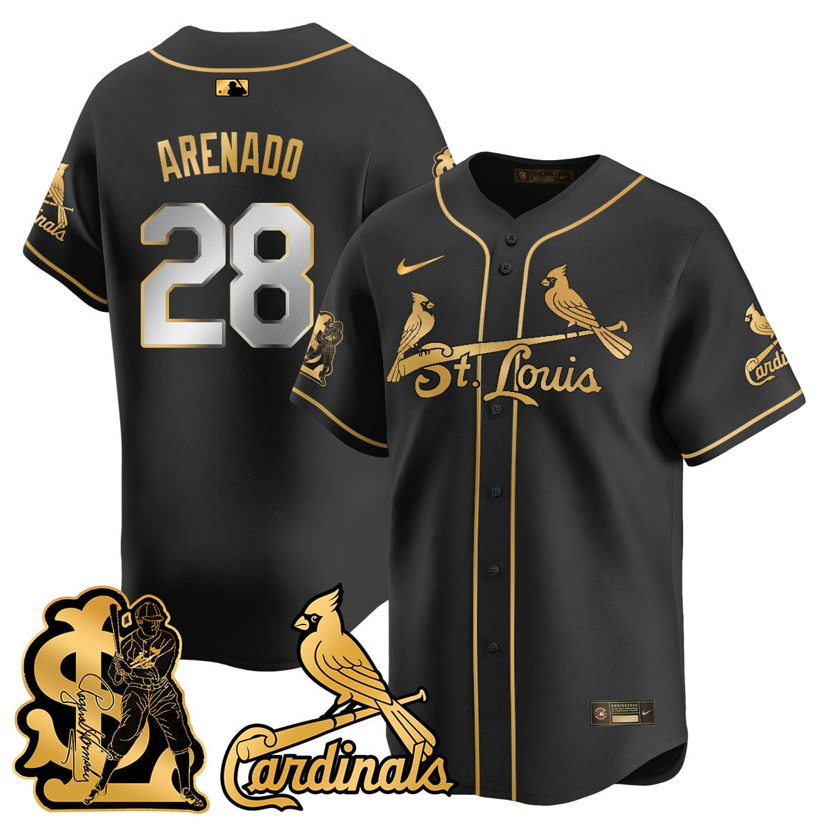 St. Louis Cardinals Rogers Hornsby Jersey - All Stitched - Image 3