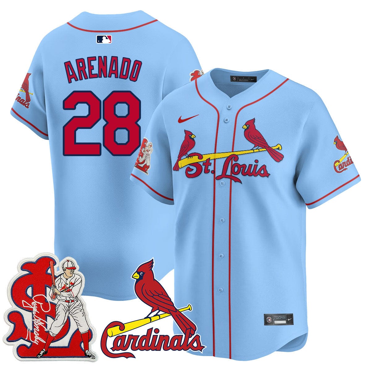St. Louis Cardinals Rogers Hornsby Jersey - All Stitched - Image 35