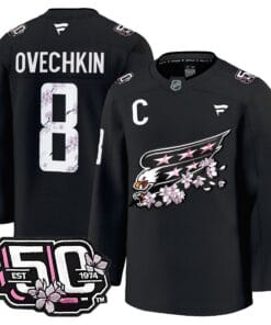 Alternative view of Washington Capitals 50th Anniversary Cherry Blossom Premium Jersey - All Stitched