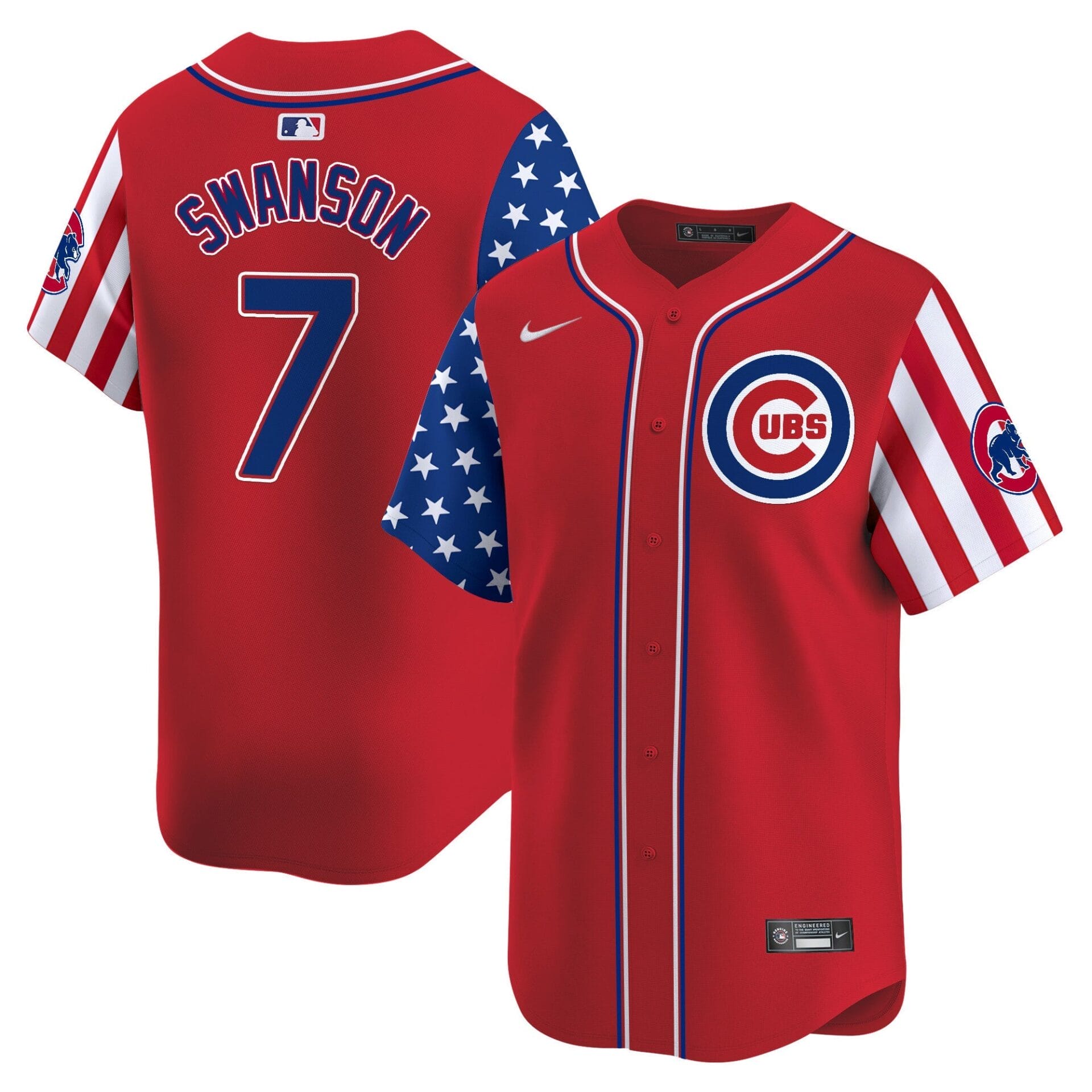 Chicago Cubs 2025 Memorial Day Vapor Premier Limited Jersey - All Stitched - Image 12