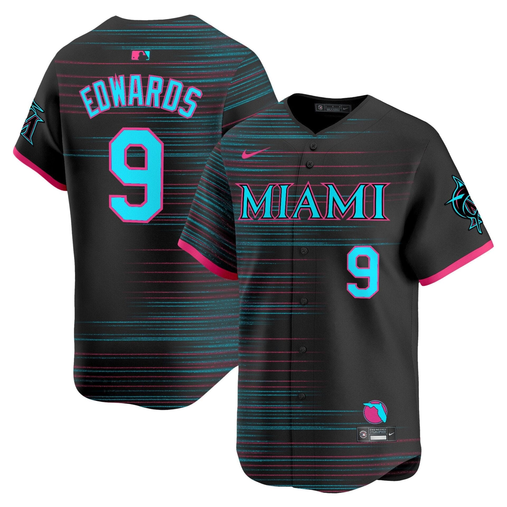 Miami Marlins 2025 City Connect Vapor Premier Limited Jersey - All Stitched - Image 2