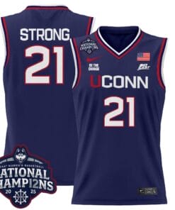 Alternative view of Size - UConn Huskies 2025 Women's National Champions Patch Lightweight Basketball Jersey - All Stitched