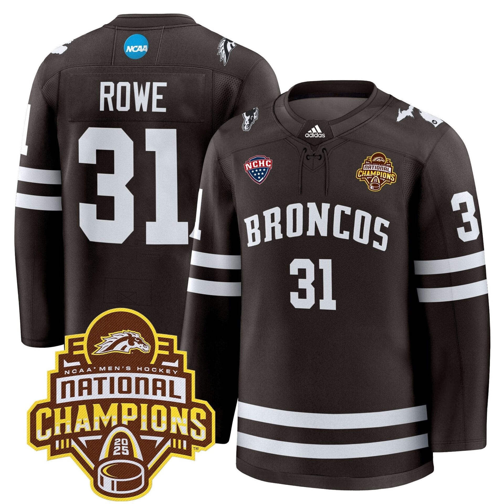 Western Michigan Broncos 2025 National Champions Patch Premium Jersey - All Stitched - Image 13
