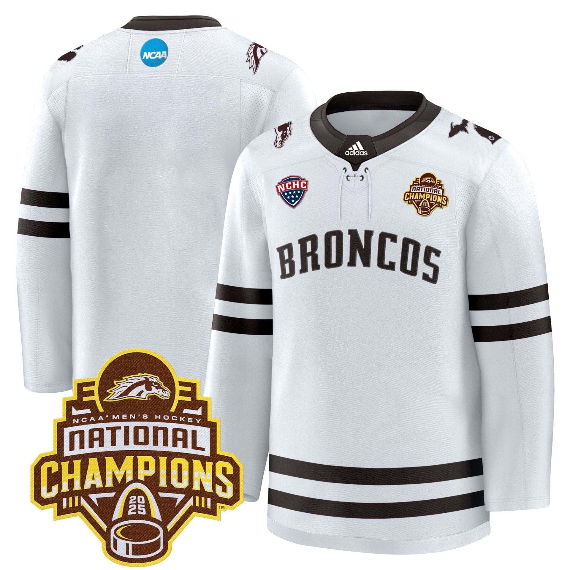 Western Michigan Broncos 2025 National Champions Patch Premium Jersey - All Stitched - Image 8