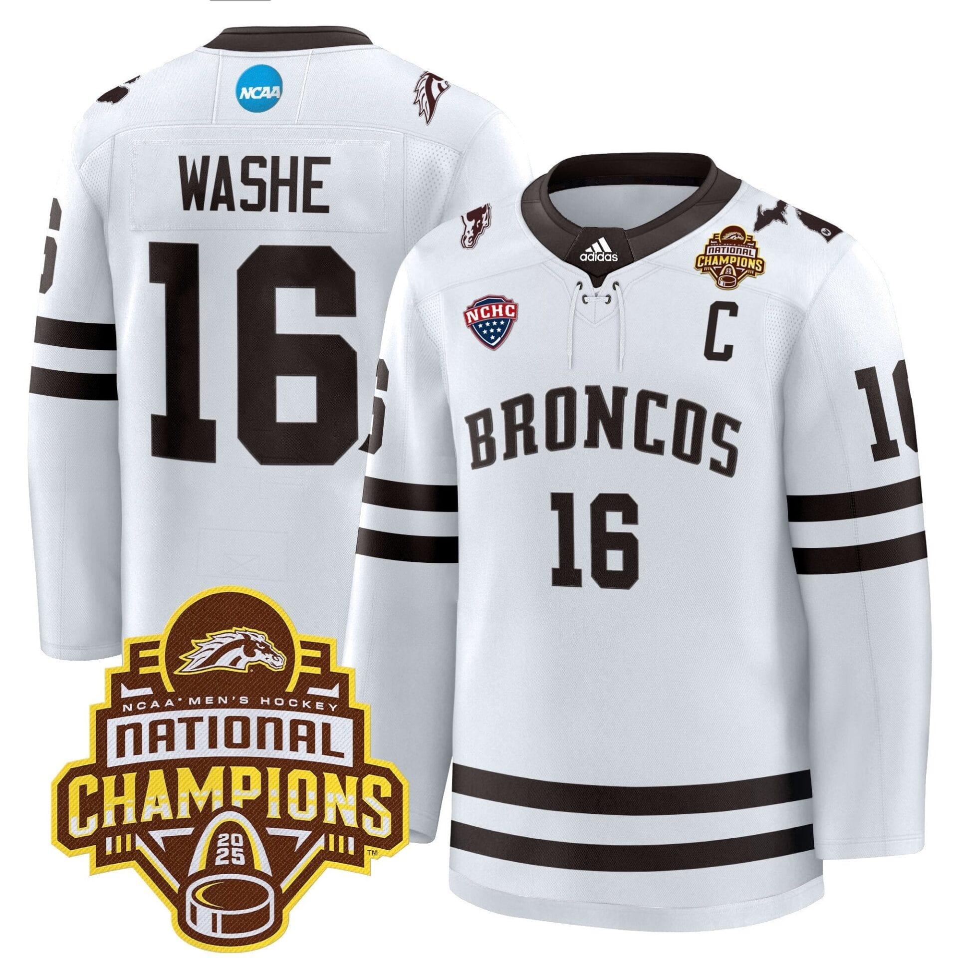 Western Michigan Broncos 2025 National Champions Patch Premium Jersey - All Stitched - Image 2