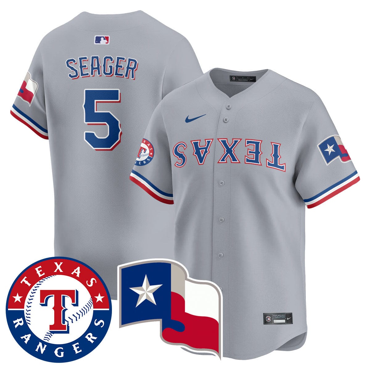 Texas Rangers True Brvnd Limited Jersey - All Stitched - Image 11