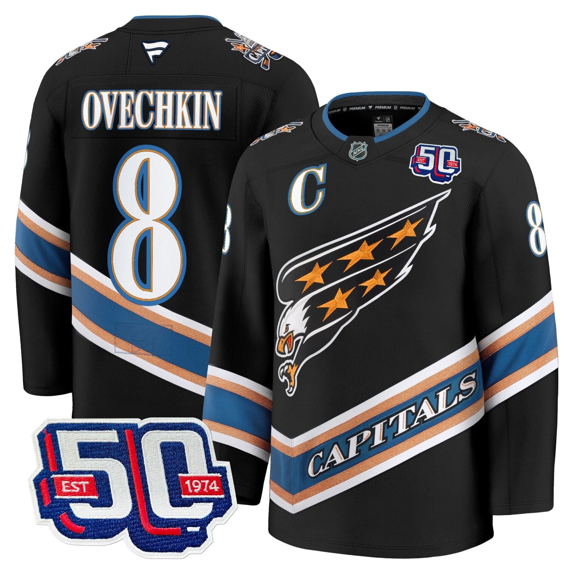 Washington Capitals Screaming Eagle Jersey Collection (1995-2024) - All Stitched - Image 8