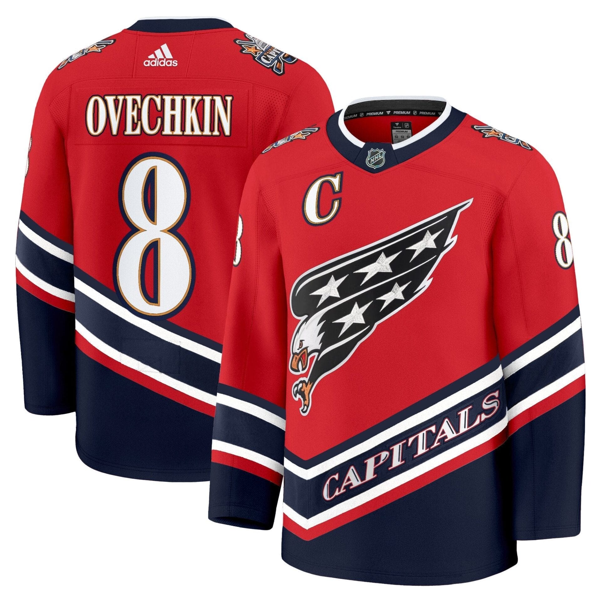 Washington Capitals Screaming Eagle Jersey Collection (1995-2024) - All Stitched