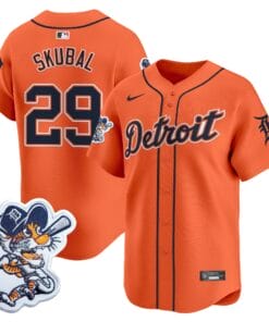 Alternative view of Detroit Tigers Paws Patch Vapor Premier Limited Jersey - All Stitched