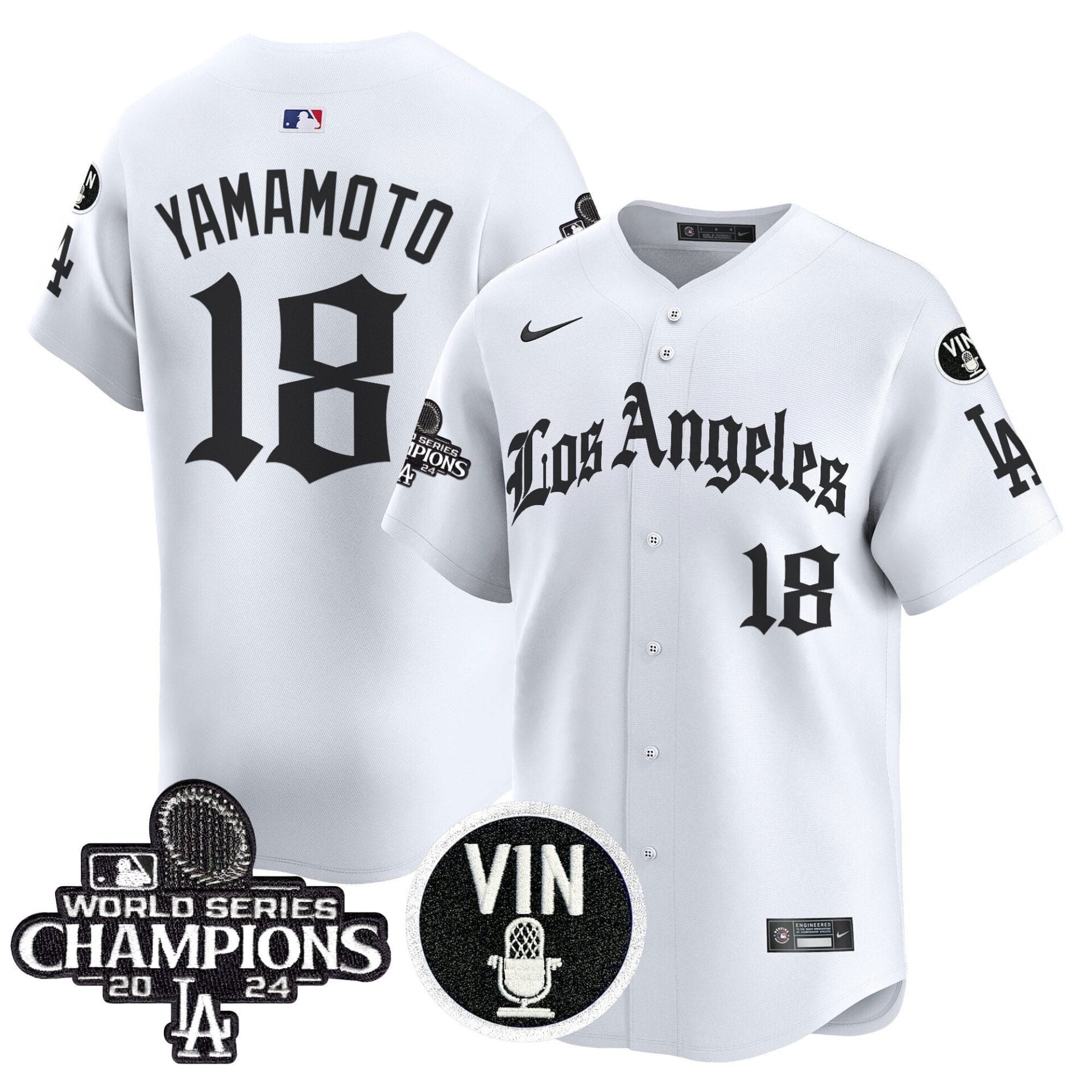 Dodgers 2025 LA Gothic Style Vapor Premier Limited Jersey - All Stitched - Image 13