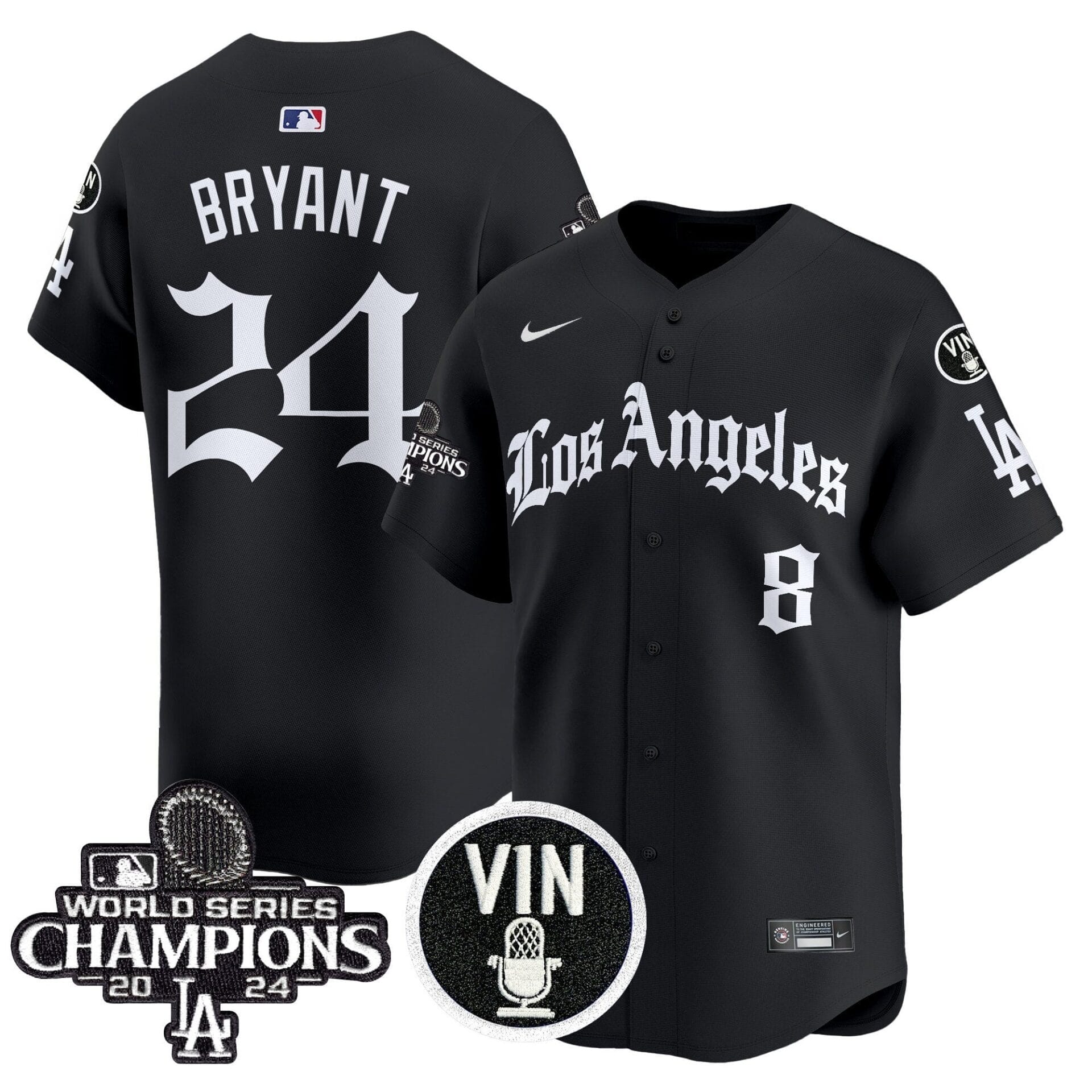 Dodgers 2025 LA Gothic Style Vapor Premier Limited Jersey - All Stitched - Image 7