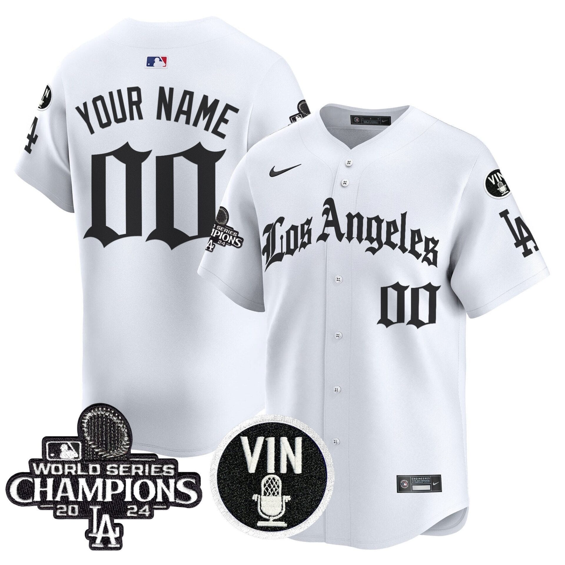 Dodgers 2025 LA Gothic Style Vapor Premier Limited Custom Jersey - All Stitched - Image 2
