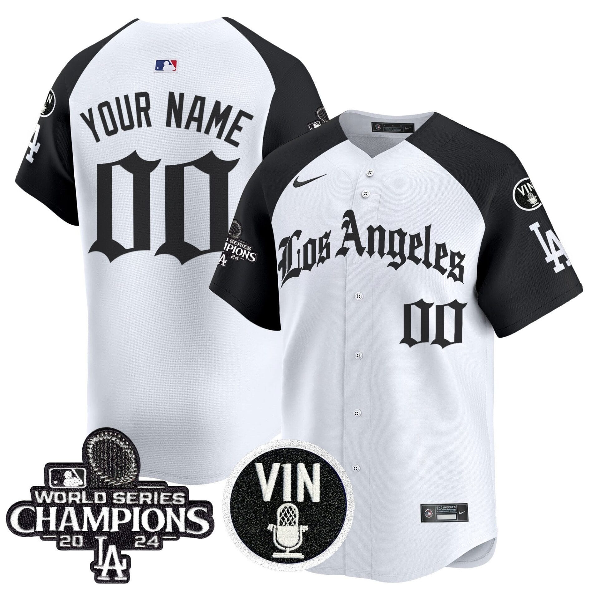 Dodgers 2025 LA Gothic Style Vapor Premier Limited Custom Jersey - All Stitched - Image 3