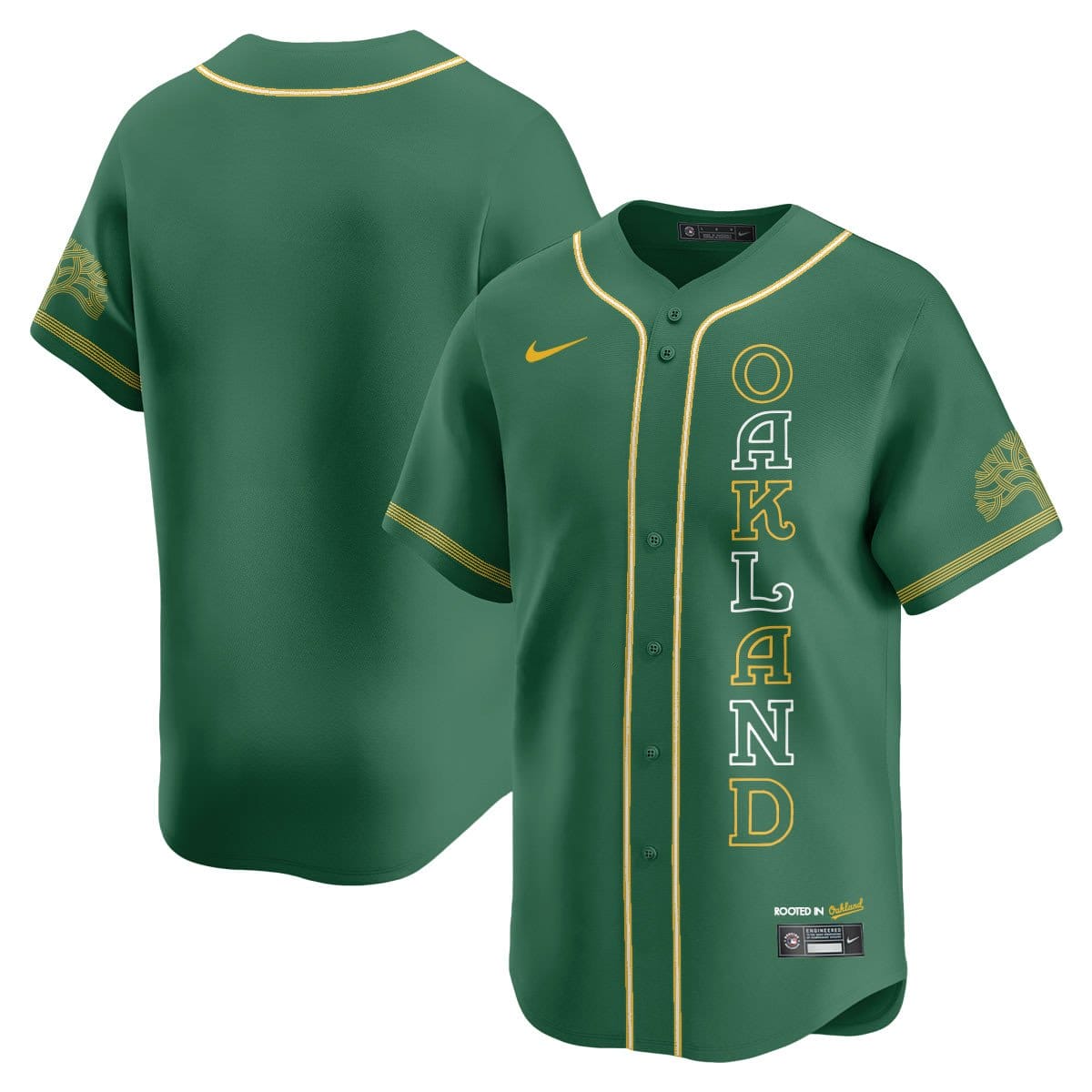 Oakland Athletics City Connect Concept Jersey - All Stitched - Image 14
