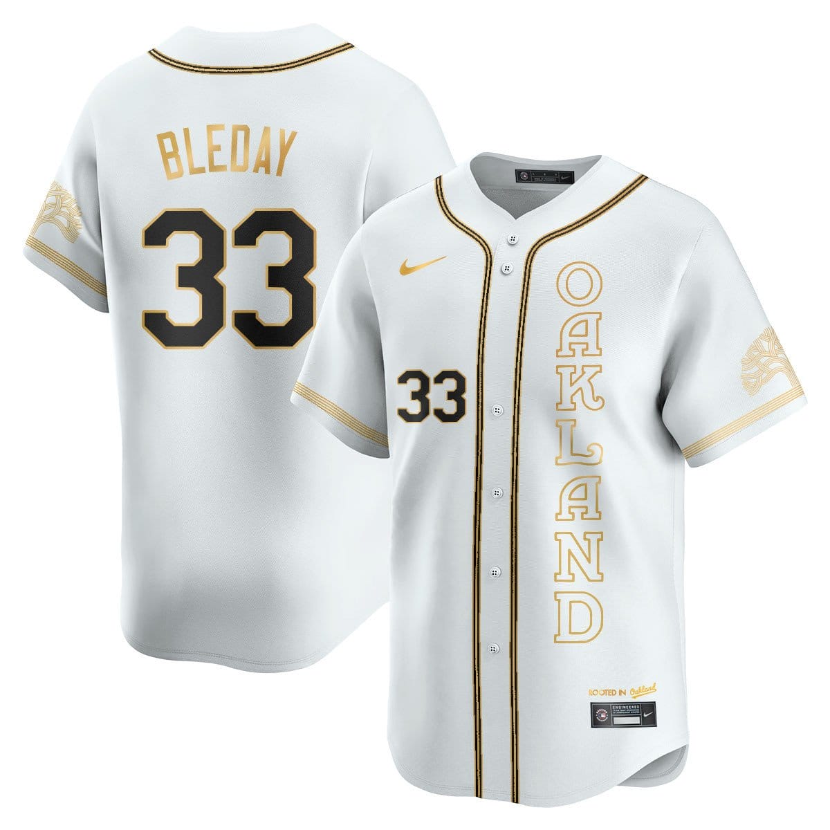 Oakland Athletics City Connect Concept Jersey - All Stitched - Image 9