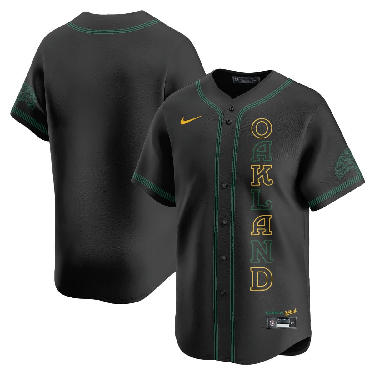 Oakland Athletics City Connect Concept Jersey - All Stitched - Image 20