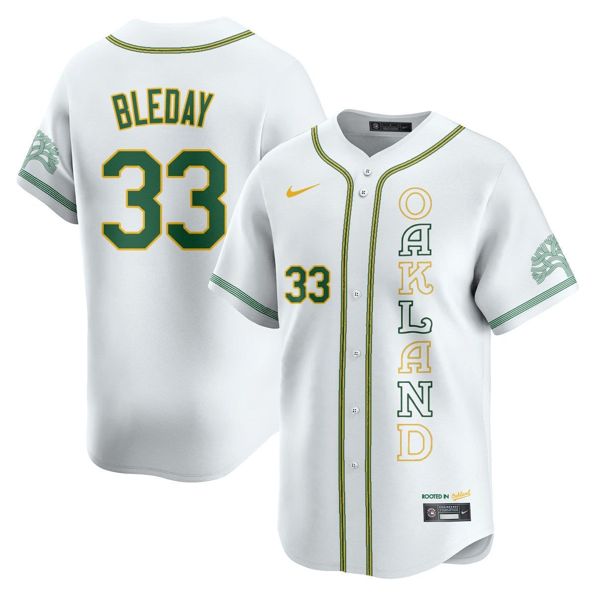 Oakland Athletics City Connect Concept Jersey - All Stitched - Image 28