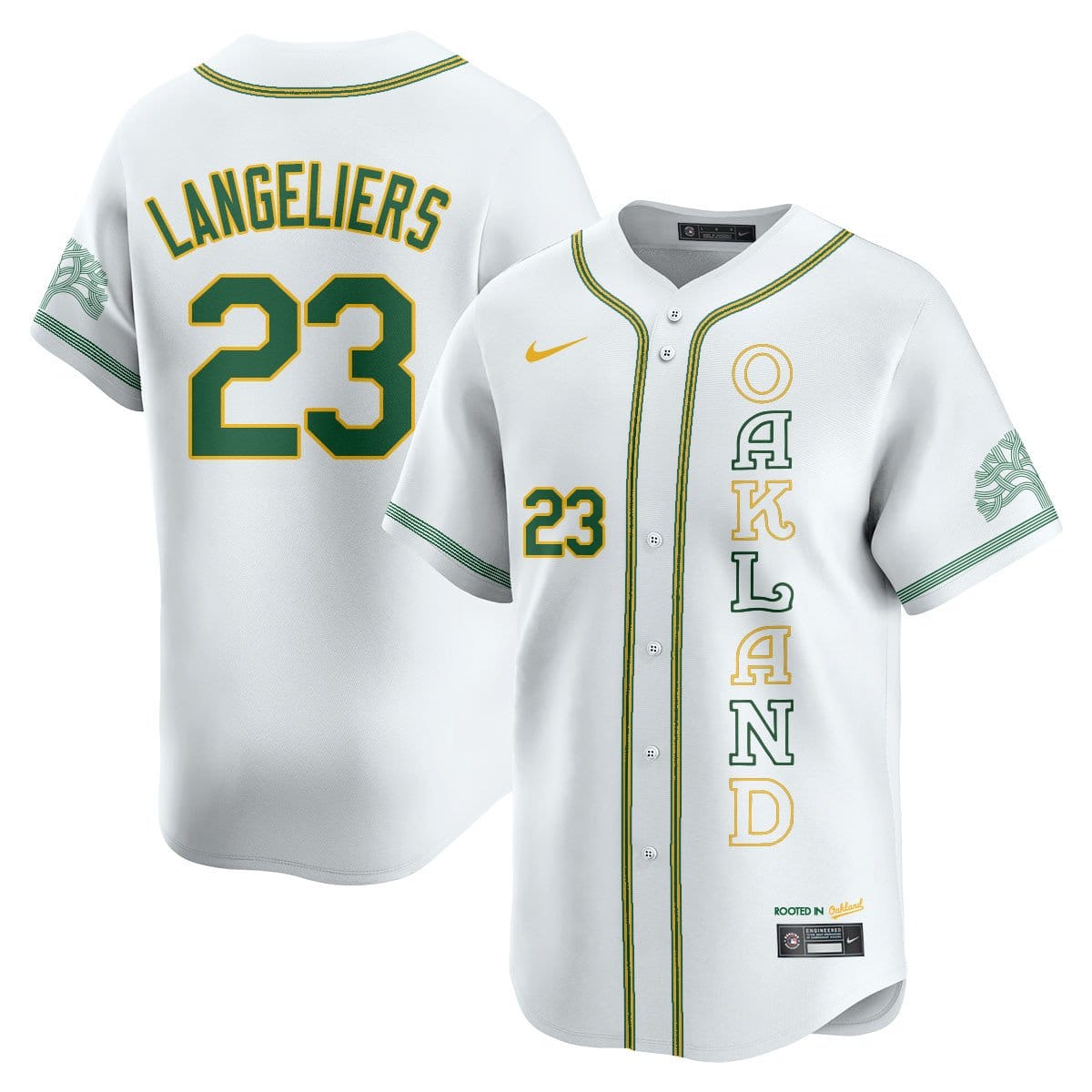 Oakland Athletics City Connect Concept Jersey - All Stitched - Image 36