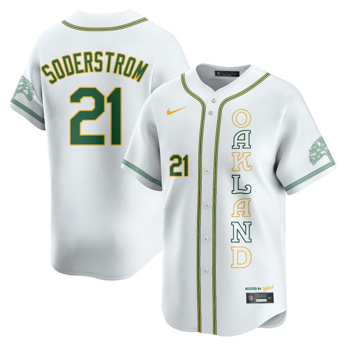 Oakland Athletics City Connect Concept Jersey - All Stitched - Image 32