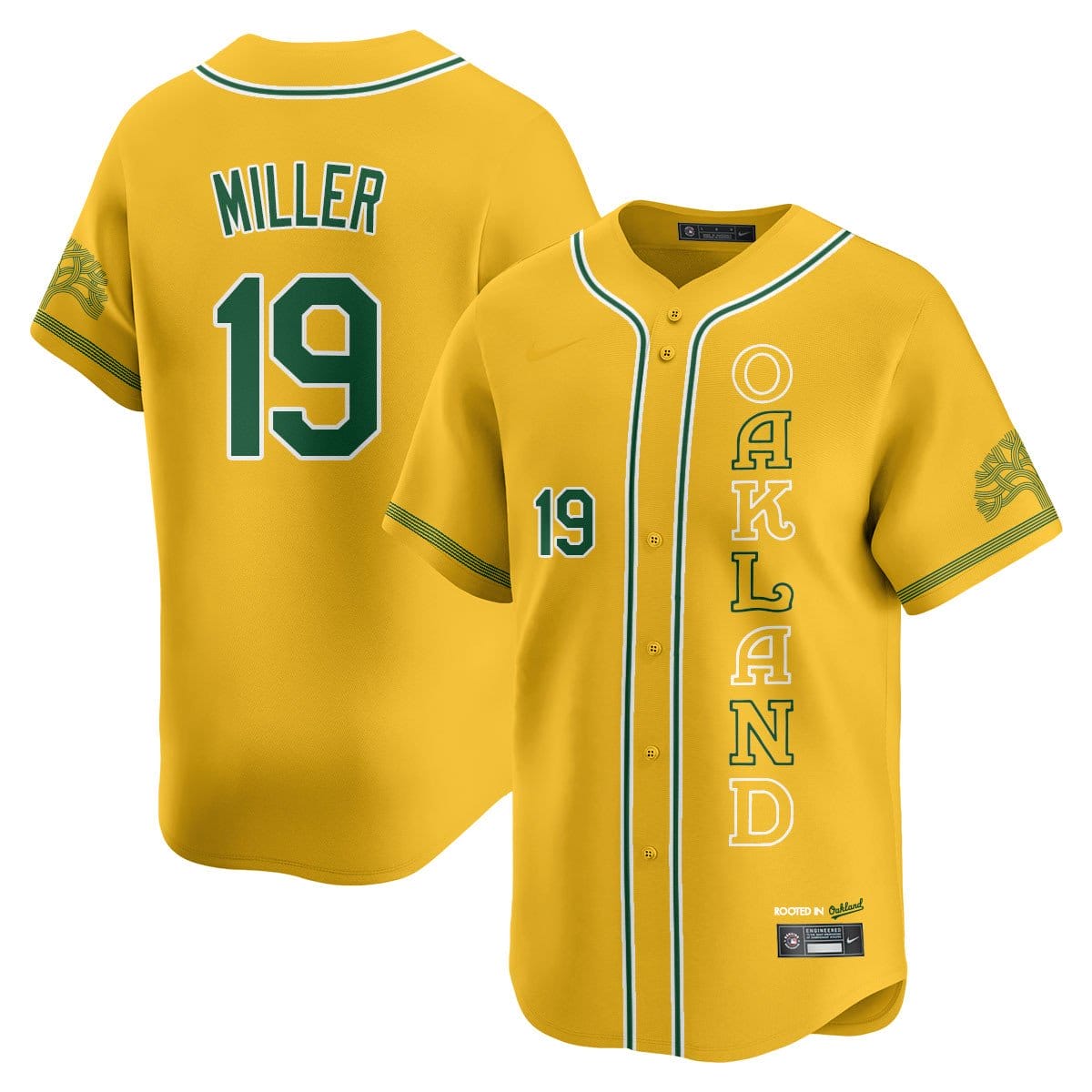 Oakland Athletics City Connect Concept Jersey - All Stitched - Image 49
